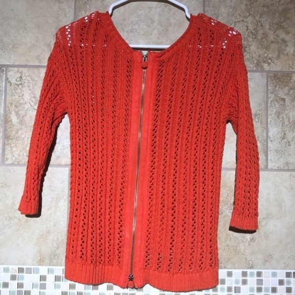 Anthropologie Moth Zipper back sweater S - Picture 3 of 8